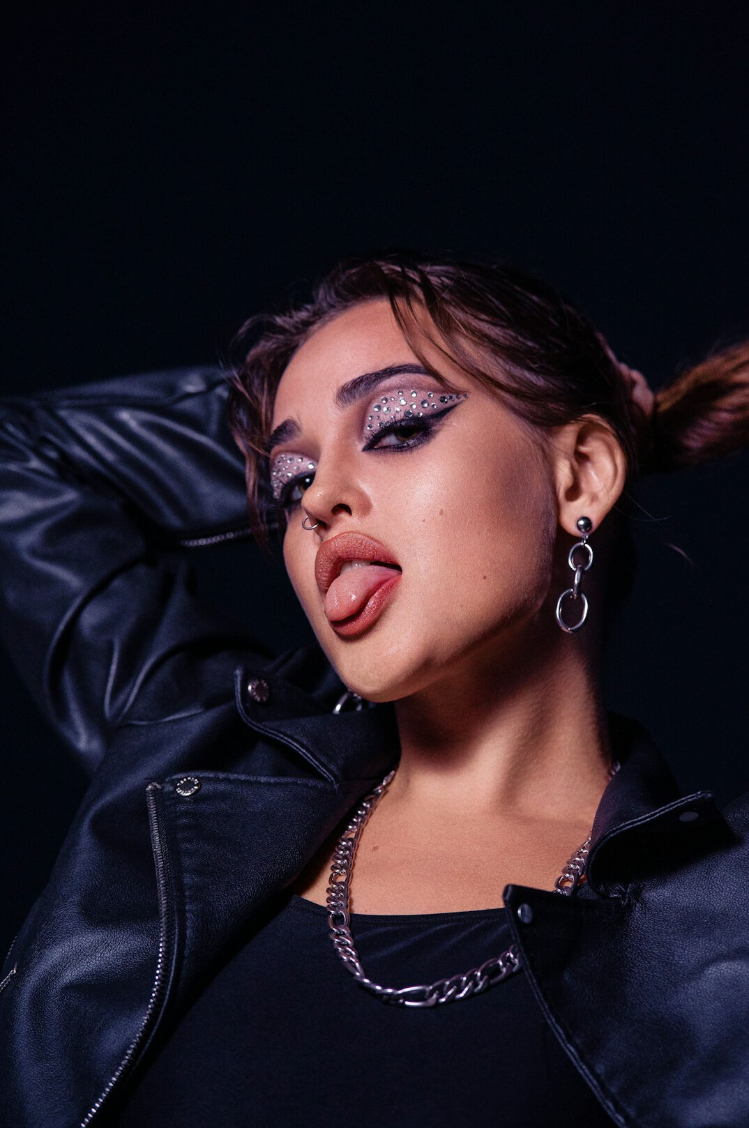 Portrait of a glamorous Latina singer