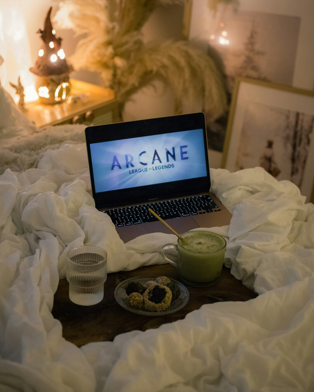 Content creator editing a sponsored article on a laptop